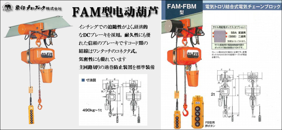 FAM型運行式電動葫蘆