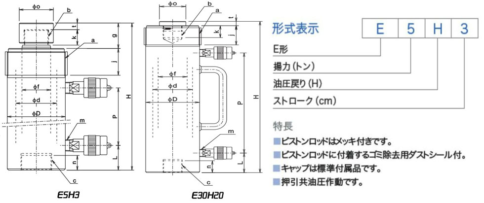 EH型大阪液壓千斤頂分解圖