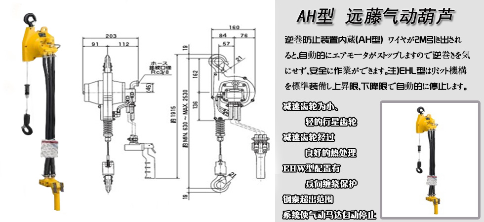 AH型ENDO遠藤氣動葫蘆