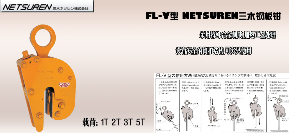 NETSUREN FL-V鋼板鉗