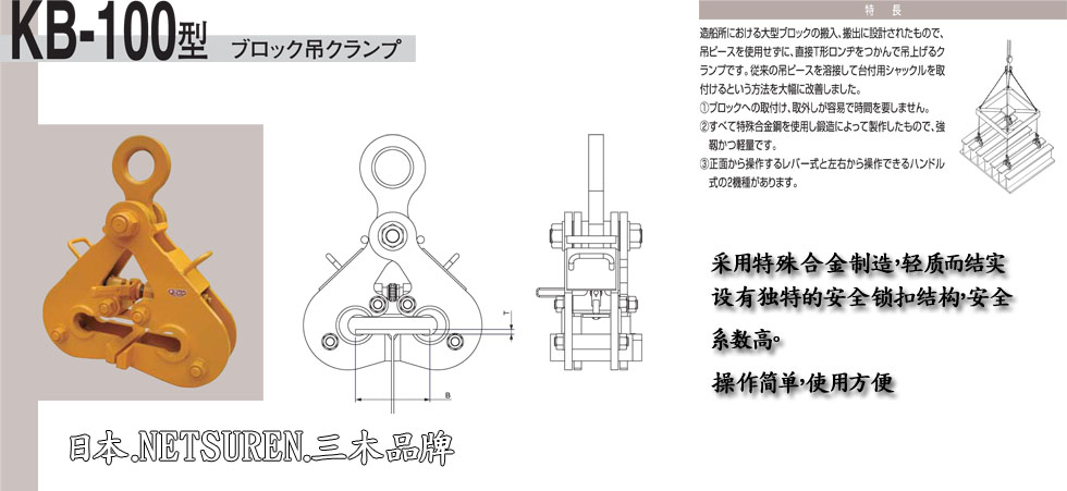 NETSUREN KB-100鋼板鉗