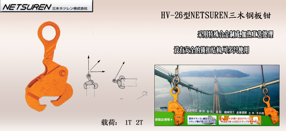 NETSUREN HV-26鋼板鉗