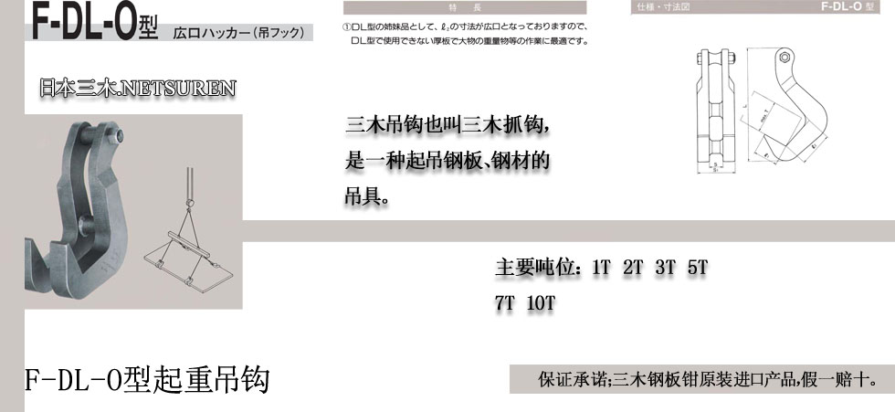 NETSUREN F-DL-O鋼板鉗