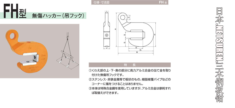 NETSUREN FH鋼板鉗