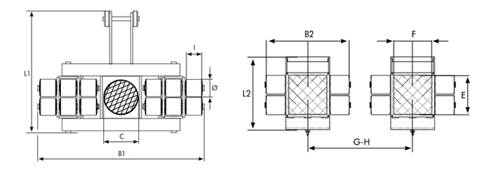 JLB_JFB6K型組合搬運(yùn)坦克車產(chǎn)品尺寸圖