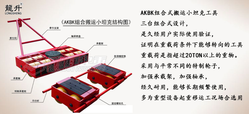 AKBK組合式搬運(yùn)小坦克圖