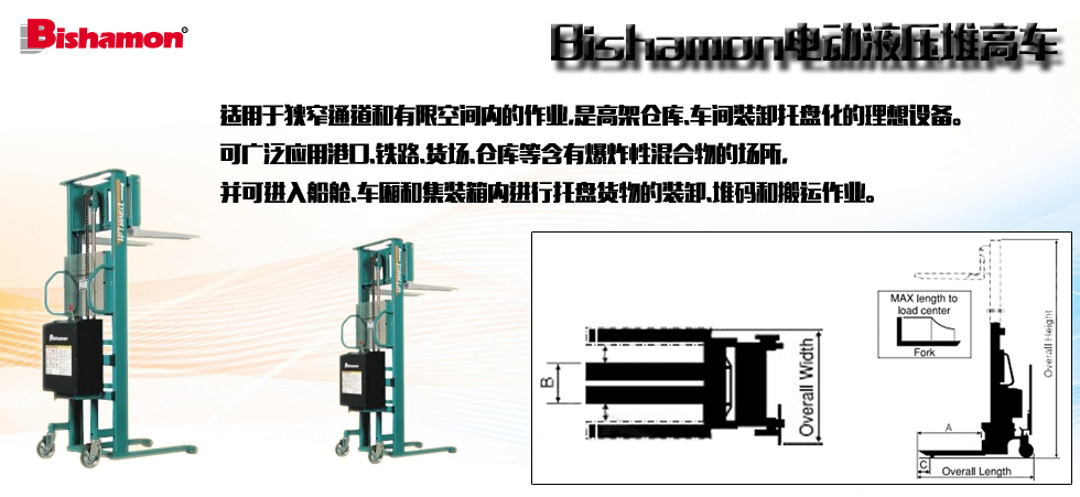 Bishamon電動(dòng)液壓堆高車圖