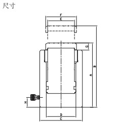 DRA鋁合金液壓千斤頂尺寸圖