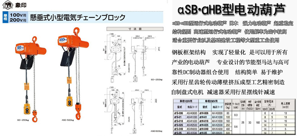 αSB?αHB型電動(dòng)葫蘆