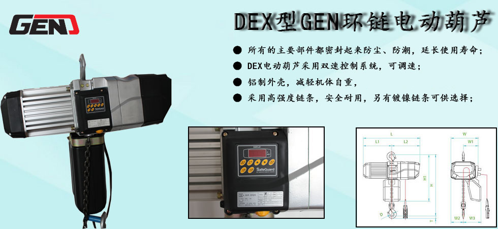 DEX型GEN環(huán)鏈電動葫蘆圖