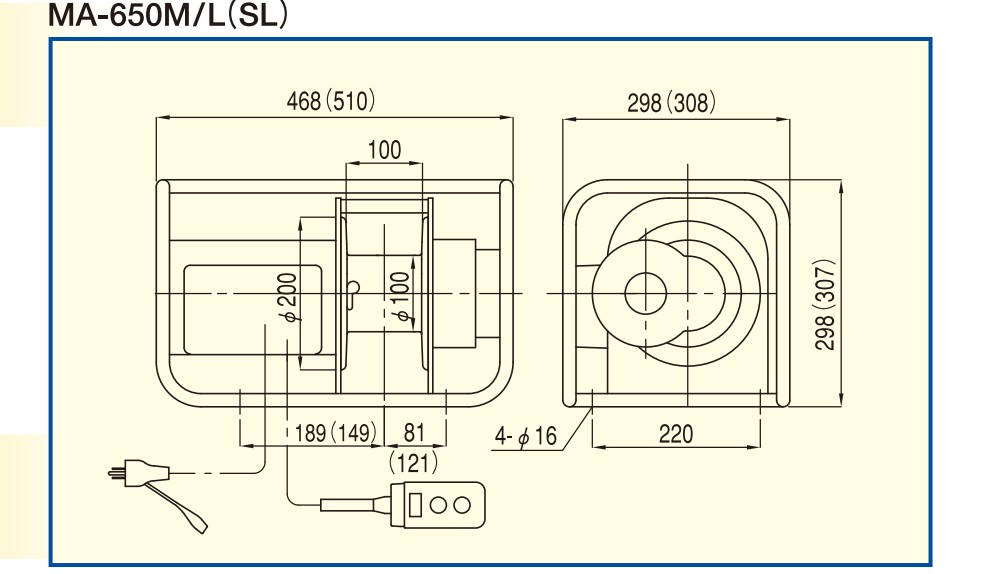 MA-650M/L(SL)尺寸圖